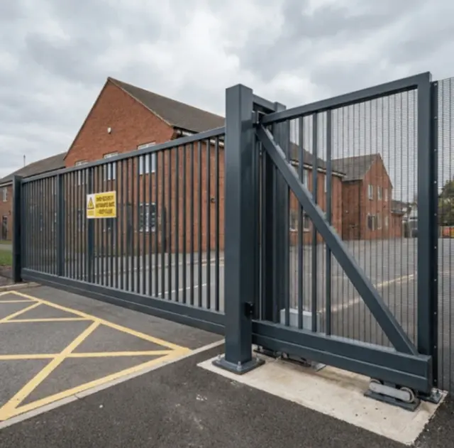 Commercial cantilever slide gate - Elantra Gate Systems